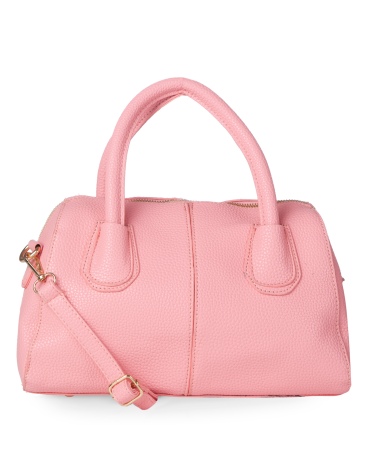 Pink Panelled Small Hand Held Bag styletag