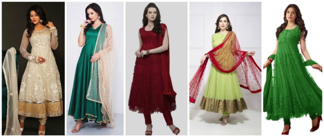 women anarkali suits for christmas styletag